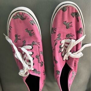 Forever 21 Pink Zebra Pattern Sneakers